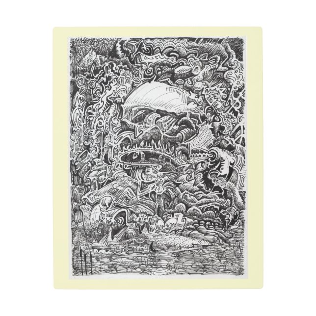 Impresión En Metal Esperando la salida del Maelstrom (Anverso)