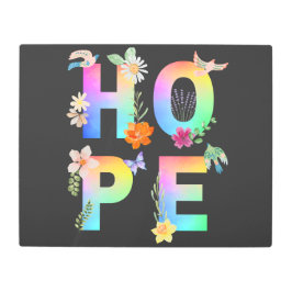 Impresión En Metal Esperanza Inspiradora artística positiva motivacio