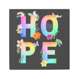 Impresión En Metal Esperanza Inspiradora artística positiva motivacio