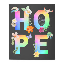 Impresión En Metal Esperanza Inspiradora artística positiva motivacio