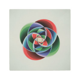 Impresión En Metal Espirales coloridas