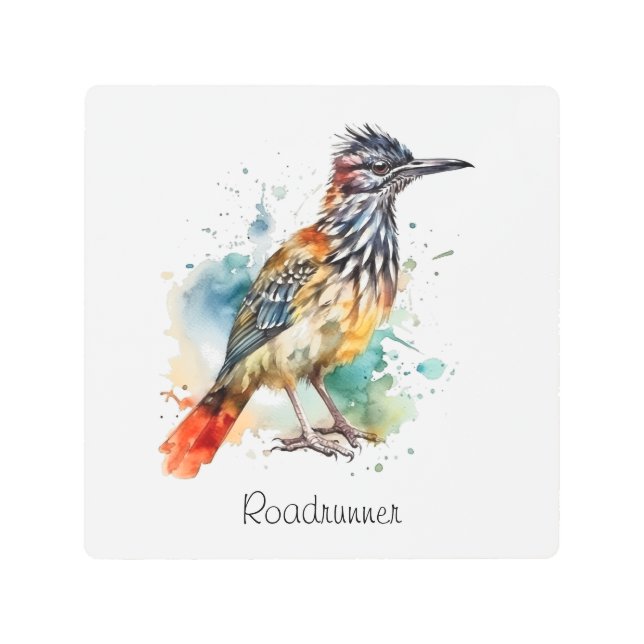 Impresión En Metal Espíritu del desierto, corredor de caminos en pers (Anverso)