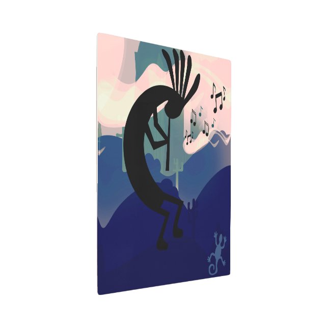 Impresión En Metal Espíritu del paisaje del desierto de Kokopelli Cre (3/4)