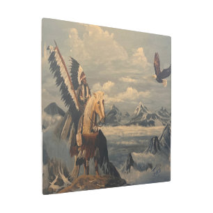 Impresión En Metal Espíritus Amables, Original De Gary Poling