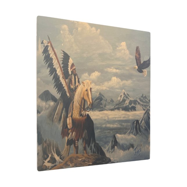 Impresión En Metal Espíritus Amables, Original De Gary Poling (Angulado)