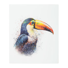 Impresión En Metal Esplendor Tropical Toucan