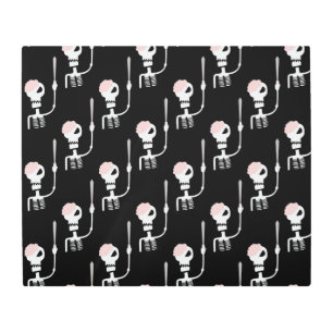 Impresión En Metal Esqueleto de Halloween con espada