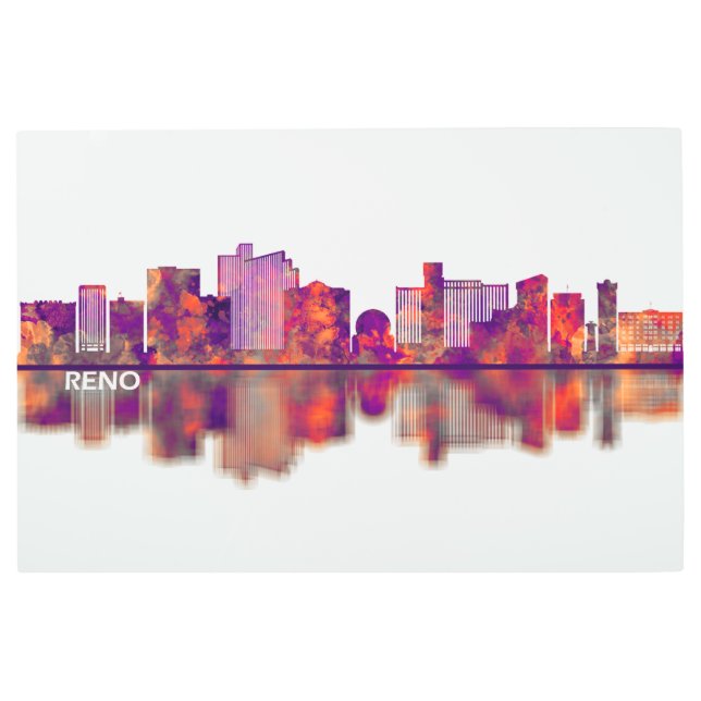 Impresión En Metal Esquina de Reno Nevada (Anverso)