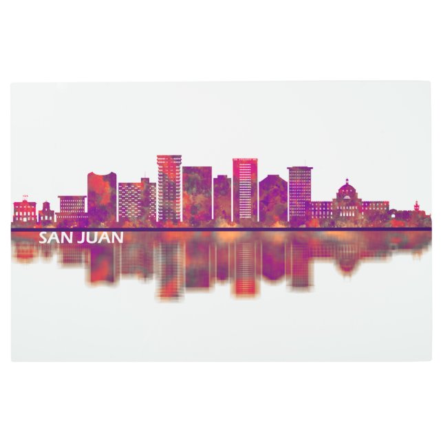 Impresión En Metal Esquina de San Juan Puerto Rico (Anverso)