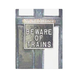 IMPRESIÓN EN METAL ESTACIÓN DE TREN