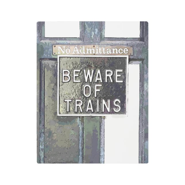 IMPRESIÓN EN METAL ESTACIÓN DE TREN (Anverso)