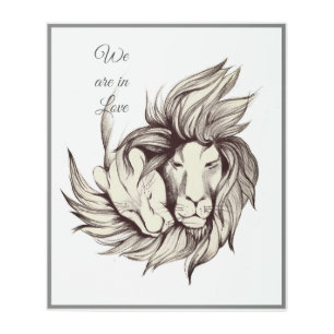 Impresión En Metal Estamos enamorados