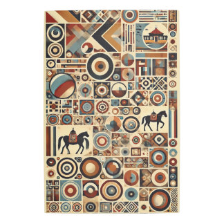 Impresión En Metal Estilo mongol