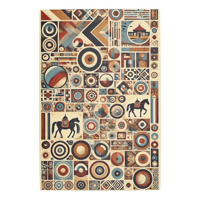 Impresión En Metal Estilo mongol (Anverso)