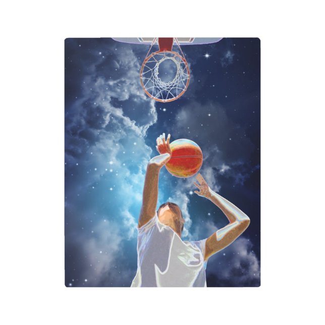 Impresión En Metal Estrella futurista de baloncesto (Anverso)