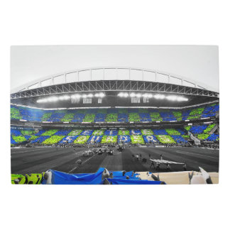 Impresión En Metal Eterna Copa Verde Azul para siempre Tifo final Met