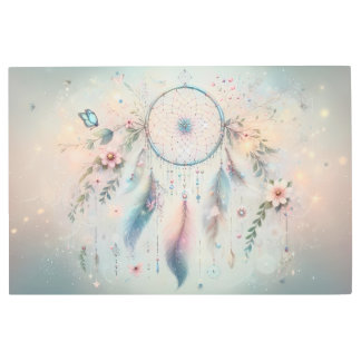 Impresión En Metal Ethereal Boho Dreamcatcher