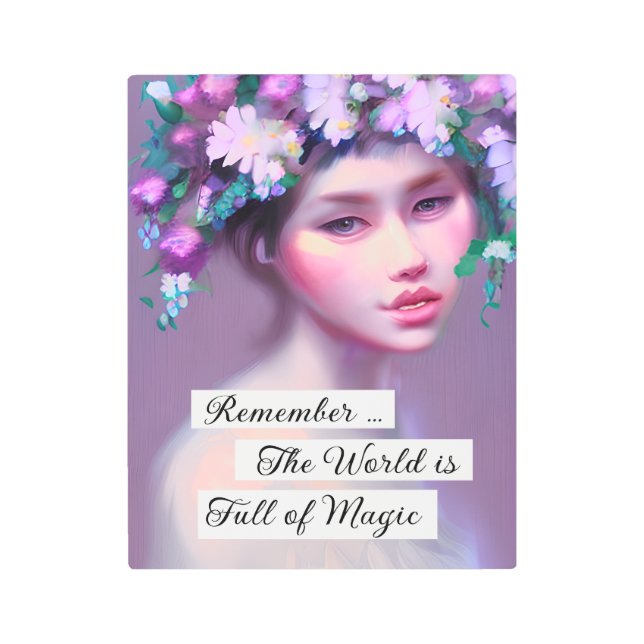 Impresión En Metal Ethereal Fantasy Fairytale Art | Mujeres Bonitos (Anverso)