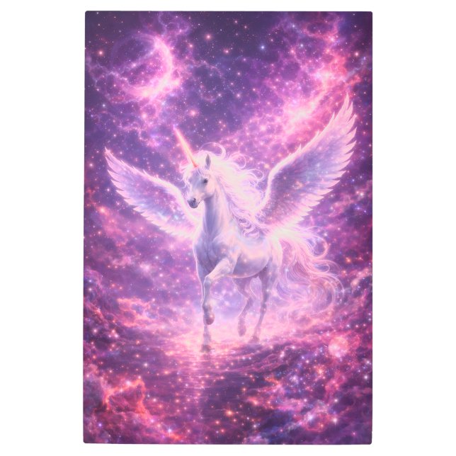 Impresión En Metal Ethereal Winged Unicorn of Light  | ManJiangHong F (Anverso)