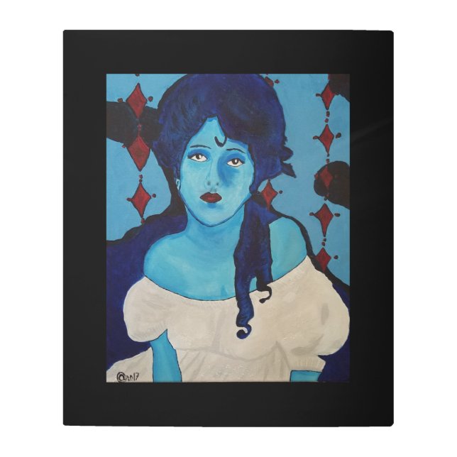 Impresión En Metal Evelyn Blue (Anverso)