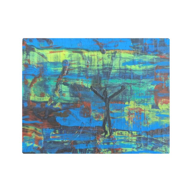 Impresión En Metal Éxito, o "¡Hey! ¡Estoy Acá!" Abstract origina (Anverso)