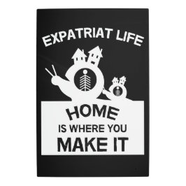 Impresión En Metal Expatriados Expatriados En El Extranjero Familias 