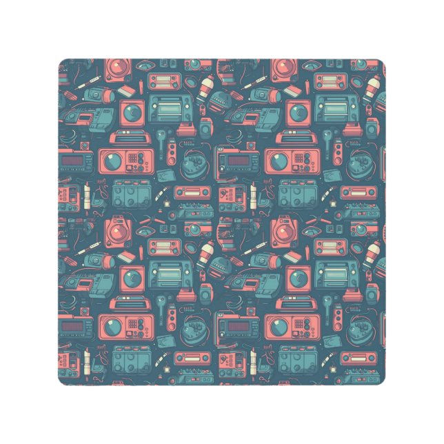 Impresión En Metal Explosión del pasado: tecnología de los 80 (Anverso)