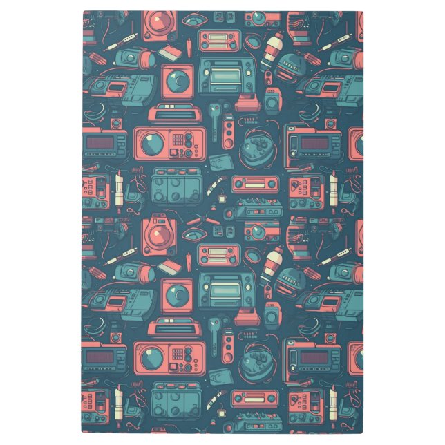 Impresión En Metal Explosión del pasado: tecnología de los 80 (Anverso)