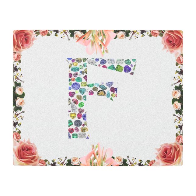 Impresión En Metal F Monograma (Anverso)