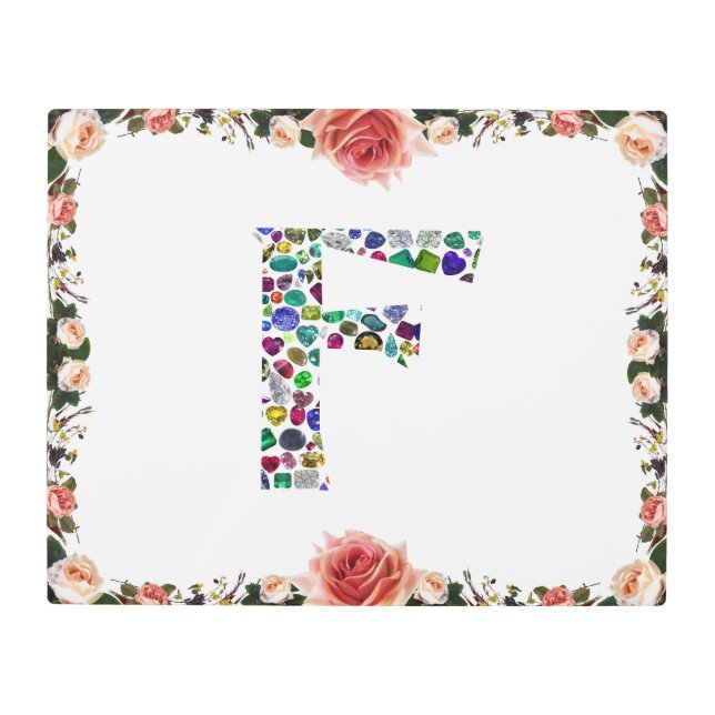 Impresión En Metal F Monograma (Anverso)