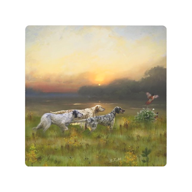 Impresión En Metal Familia Setters (Anverso)