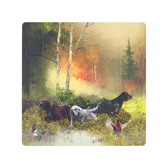 Impresión En Metal Familia Setters (Anverso)