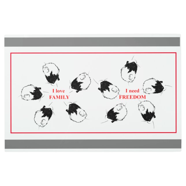 Impresión En Metal Familia y libertad (Anverso)