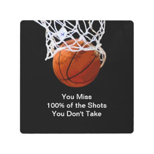 Impresión En Metal Famosa Cita Motivacional Baloncesto