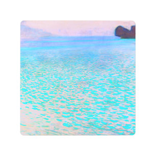 Impresión En Metal Famosa pintura de Gustav Klimt en Attersee.