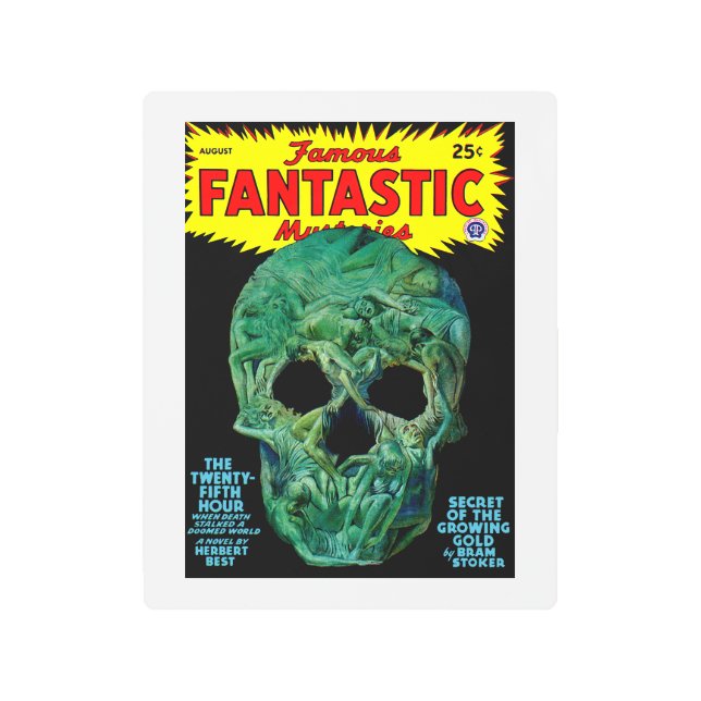 Impresión En Metal Famosos Misterios Fantásticos (Ago, 1946) (Anverso)