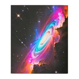 Impresión En Metal Fantasía celestial Black Hole Metalizado Wall Art