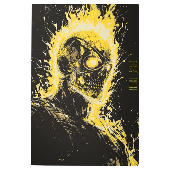 IMPRESIÓN EN METAL FANTASMA RIDER (Anverso)