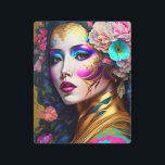 Impresión En Metal Fantasy Glam Woman Pop Art<br><div class="desc">Fantasías de arte de The Lunarium.</div>