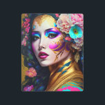 Impresión En Metal Fantasy Glam Woman Pop Art<br><div class="desc">Fantasías de arte de The Lunarium.</div>