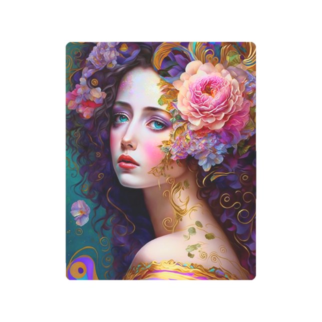Impresión En Metal Fantasy Glam Woman Pop Art (Anverso)