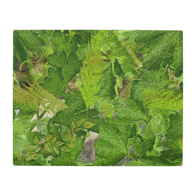 Impresión En Metal Fantasy Tropical Forest (Anverso)