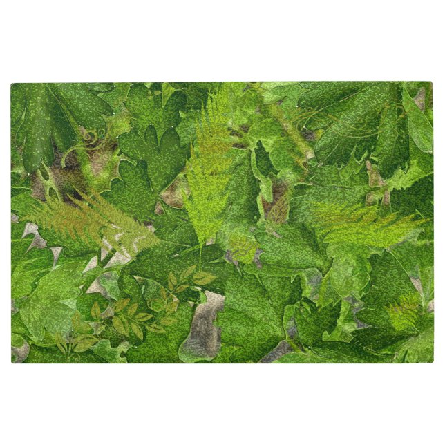 Impresión En Metal Fantasy Tropical Forest (Anverso)