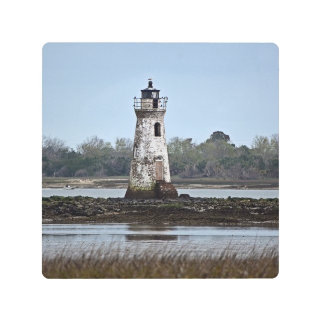 Impresión En Metal Faro de Cockspur en un (Anverso)