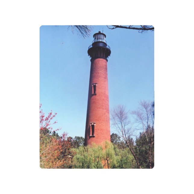 Impresión En Metal Faro de Currituck (Anverso)