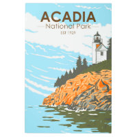 Faro del puerto del bar del parque nacional Acadia