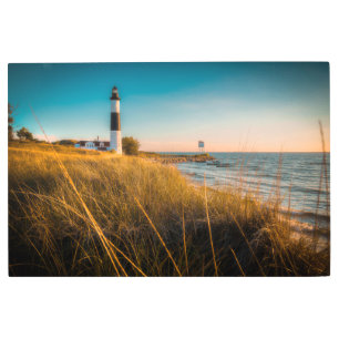 Impresión En Metal Faros   Big Sable Lighthouse Ludington, MI