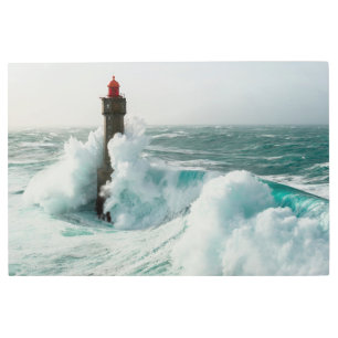 Impresión En Metal Faros   Faro de Jument Ouessant France