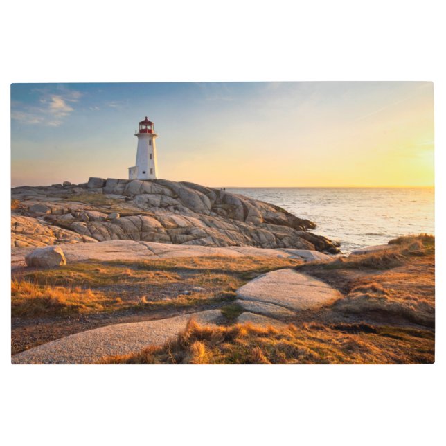 Impresión En Metal Faros | Peggy's Cove Nova Scotia (Anverso)