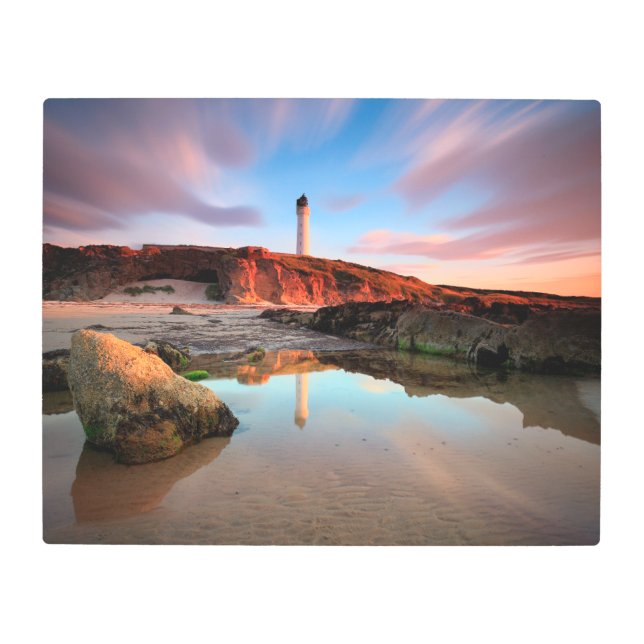 Impresión En Metal Faros | Sea-Light Lossiemouth Scotland (Anverso)